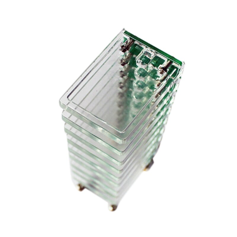 AM05-DIY VU Meter 10 Level Column Light LED Electronic Crystal Sound Control Music Spectrum for Home Theater