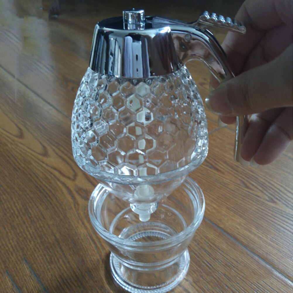 Distributeur de miel de cuisine, Pot de miel, distributeur de gouttes d'abeille, bouilloire, Pot de rangement, support de jus, tasse de sirop, bouteille transparente à presser