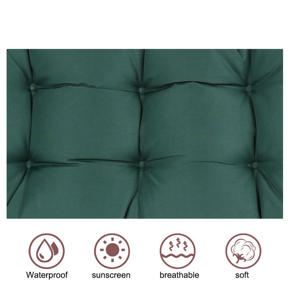 Lang pute hvilestol 120 x 50 x 8cm hvilestol myk ryggpute sammenleggbar tykne hagestol pute hage lang solsengmatte