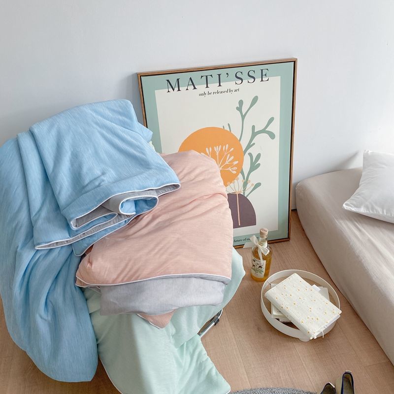 Couette d'été mince et respirante, technologie noire, double couleur pure, avec climatisation, au mica