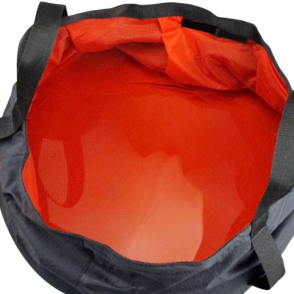 Portable Outdoor Travel Foldable Folding Camping Washbasin Basin Bucket Bowl Sink Washing Bag Water bucket: Red