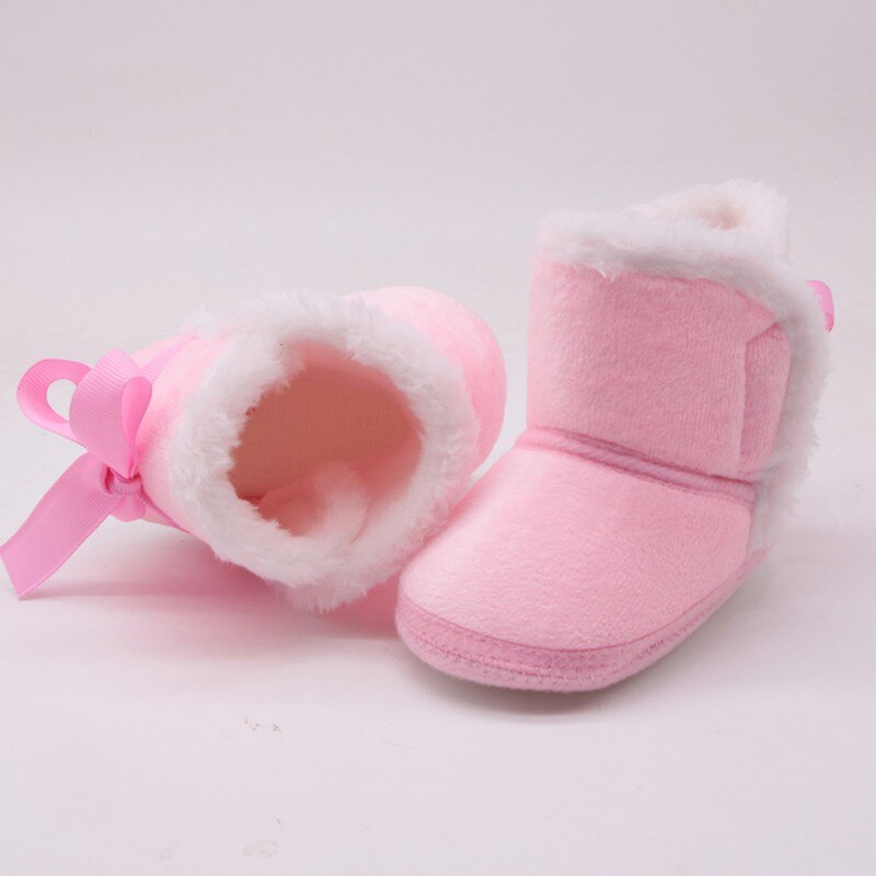 Baby Ankle Snow Boots Infant Crochet Knit Fleece Baby Shoes For Boys Girls