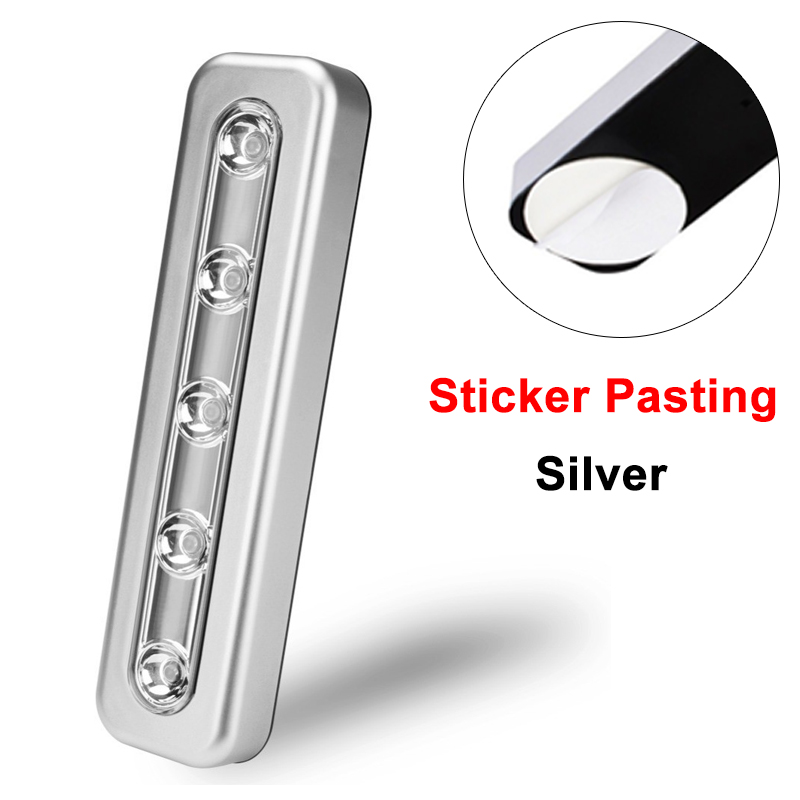 LED-kastlamp op batterijen, draadloos push-licht, magnetisch onder kast, kastverlichting voor keukengarderobe, slaapkamer, trap