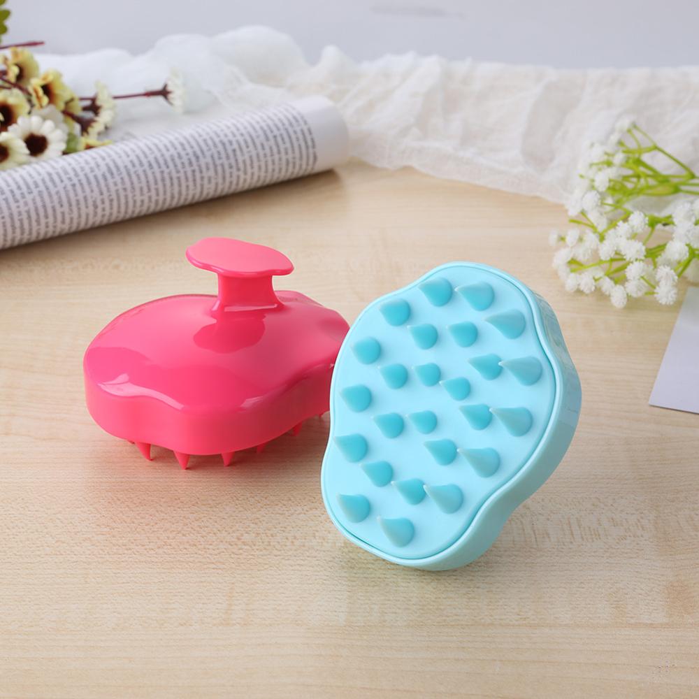 Brosse de Massage de cuir chevelu Portable en Silicone, 1 pièce, brosse de Massage pour le cuir chevelu, lavage en profondeur, Massage Spa