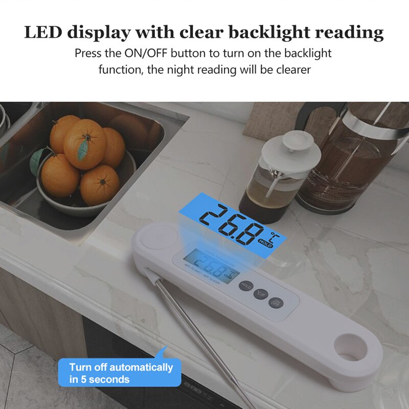 HiBREW Probe type food thermometer Temperature measurement range:-50℃~300℃ / -58℉~572℉