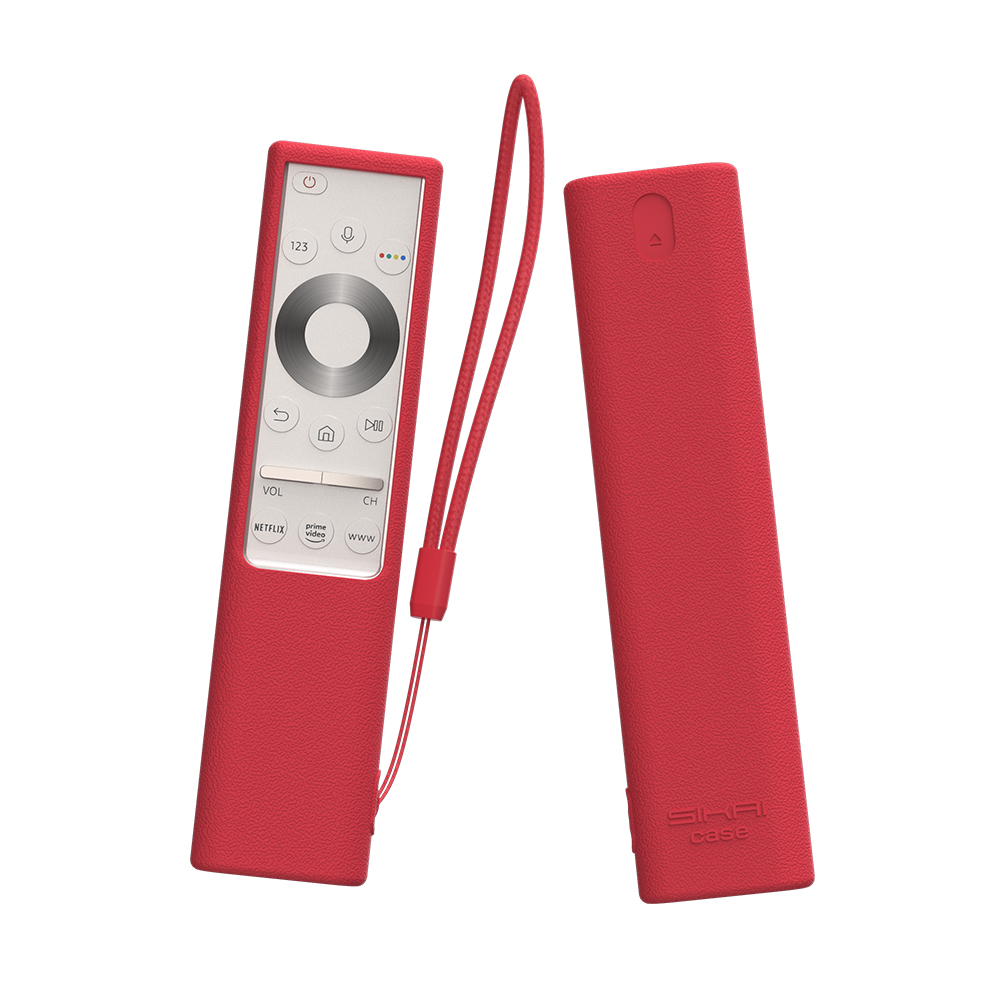 SIKAI silikonowa obudowa do Samsung QLED TV inteligentna obudowa pilota BN59-01311 BN59-01327 BN59-01357 BN59-01363 futerał ochronny: Black