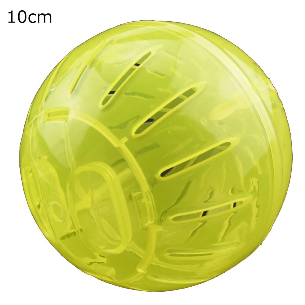 Plastic Outdoor Sport Bal Grounder Rat Kleine Huisdier Knaagdieren Muizen Jogging Bal Speelgoed Hamster Gerbil Rat Oefening Ballen Spelen Speelgoed: Yellow-10cm