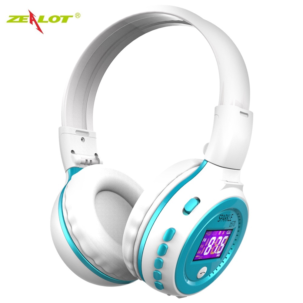ZEALOT B570 Stereo Bluetooth Wireless Headphone With Mic Handsfree Headset with fm radio for iPhone Samsung Support TF Card