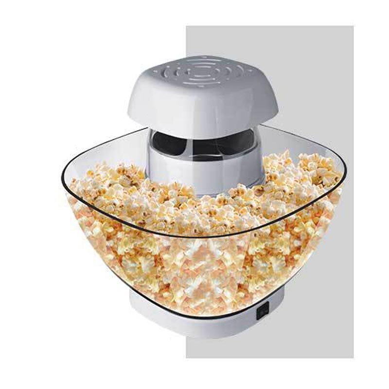 DMWD Electric Popcorn Machine Small Automatic Carnival Popcorn Maker 1200W Corn Making Machine For Household DIY Corn Popper: white