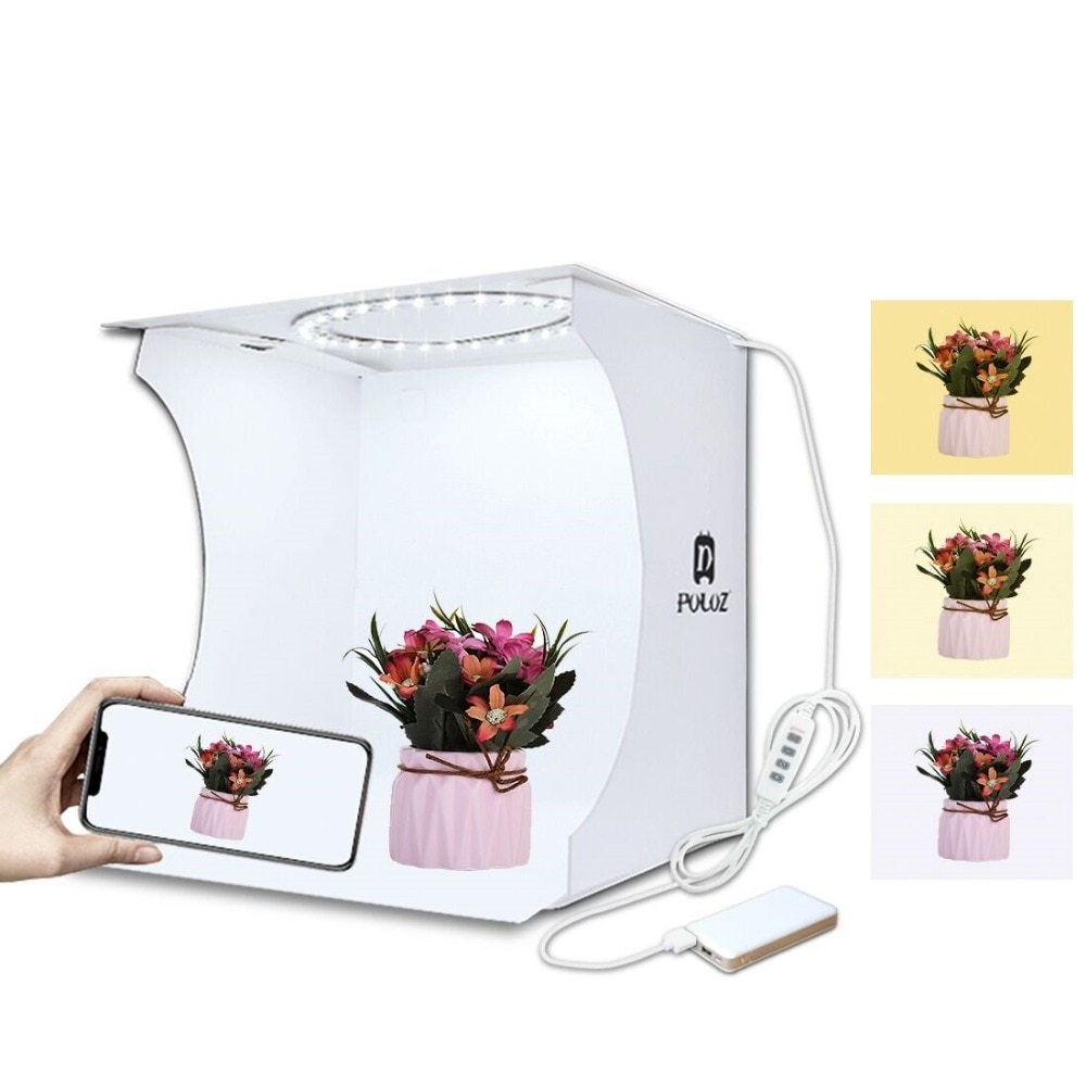 ambona doprowadziło pierścień Lightbox składany przenośny namiot robić zdjęć fotografia Softbox podświetlana tablica studio strzelanie pudełko w kształcie namiotu zestaw