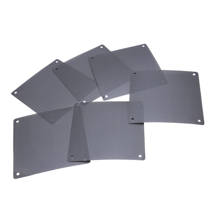 6 stk 12cm datamaskinnett pvc pc vifte kjøligere støvfilteretui støvtett deksel støvdeksel