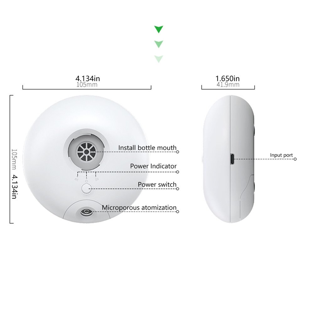 Mini Draagbare Luchtbevochtiger Reizen Usb Batterij Aangedreven Persoonlijke Luchtbevochtiger Kamer Luchtbevochtiger Voor Kantoor