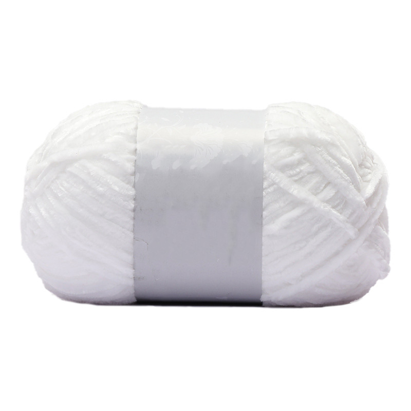 1Pc 100g Velvet Yarn For Hand Knitting Chenille Crochet Yarn Soft Threads Baby Line For Sweater Scarf Doll Amigurumi 180m/7086i: army green