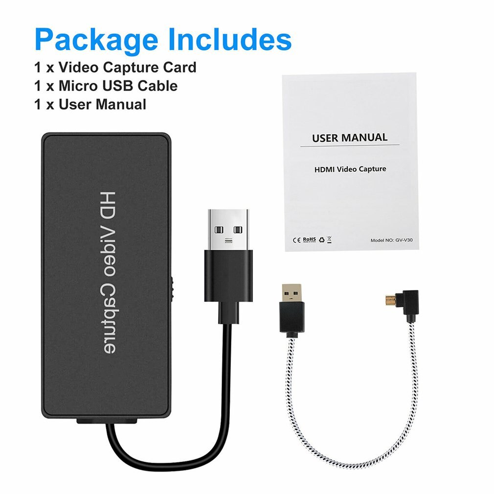 4K 1080p HDMI to USB2.0 Video Game Capture Card for Nintend for Switch for PS4 for Xbox one Plug And Play