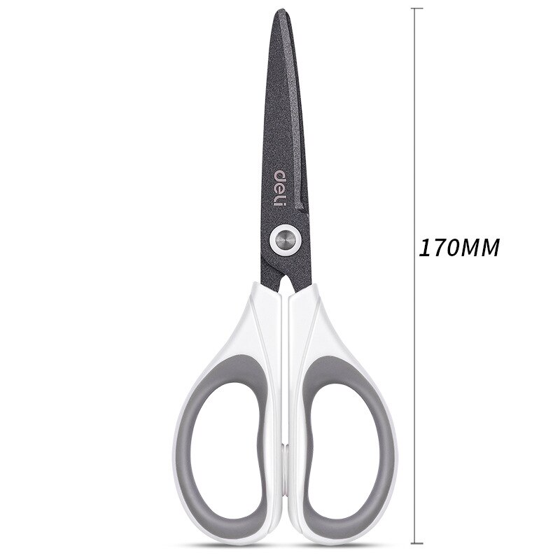 Teflon scissors, anti stick and anti rust, stainless steel tailor scissors, office and home scissors, solid and durable alloy: white