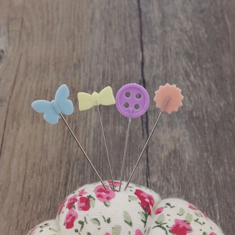 Alfileres de costura del remiendo, accesorios de costura, alfileres de color del remiendo, agujas de coser, accesorios de costura DIY, acero inoxidable, 100 Uds.