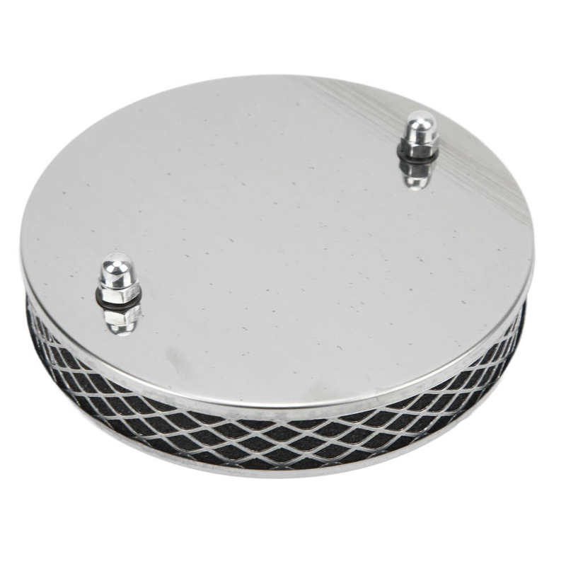 Chrome Luchtfilter High Flow Luchtfilter Glad Oppervlak 14X3Cm Metalen Voor Reparatie