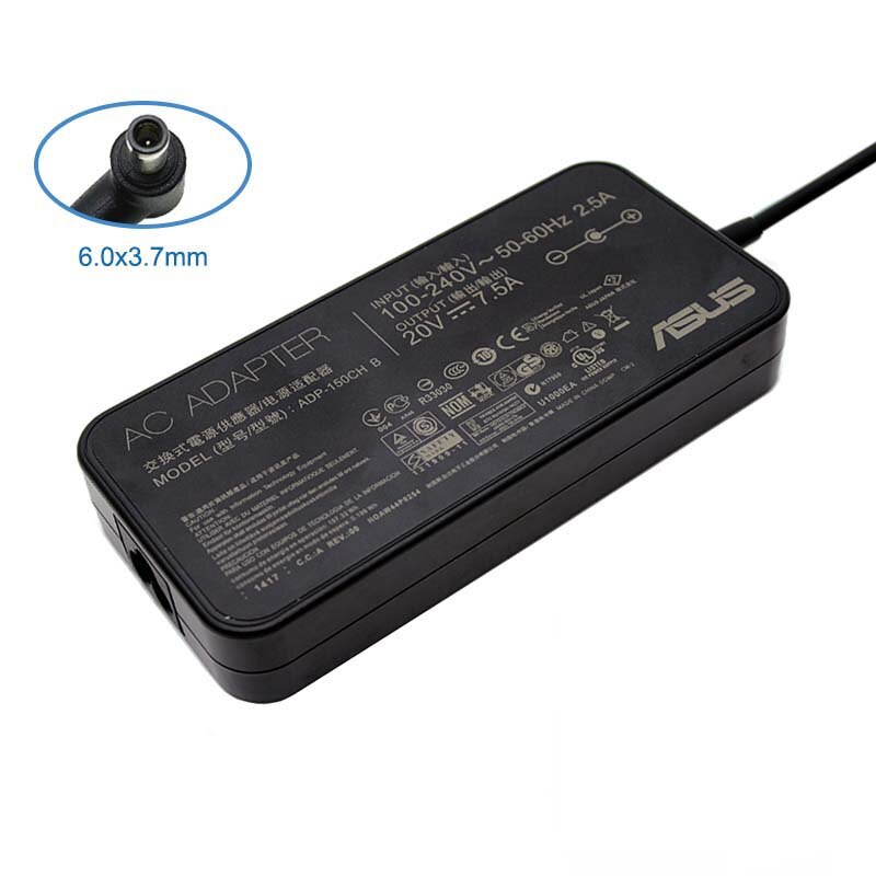 ADP-150CH B 20V 7.5A 150W 6.0x3.7mm AC Adapter Laptop Charger For Asus Rog G531GT G731GT FX505GT FX705GT FX505DD FX505DT FX505DU