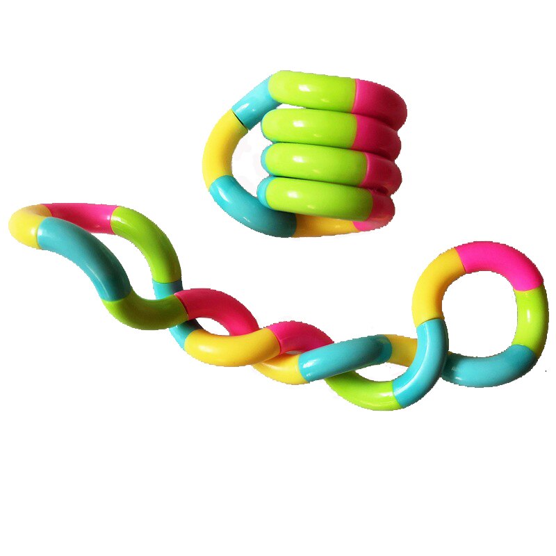 Twisted Ring Magic Fidget Magic Trick Rope DIY Winding Leisure Education Stress Relief for Kid Xmas Toy Random Send
