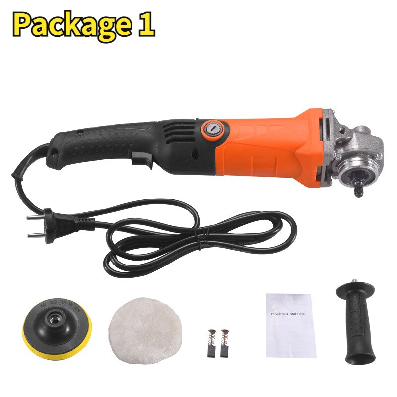 1200W Mini Auto Polijsten Waxen Machine Auto Kras Reparatie Schoonheid Glazuur Sluitmachine Baan Dual Action Auto Detailing Gereedschap: Kleurloos