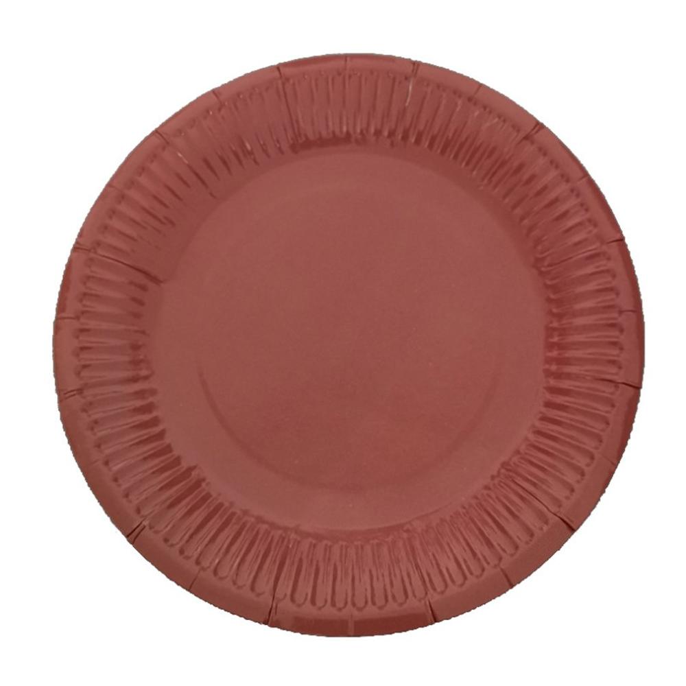 10Pcs Einweg Papier Platten Geburtstag Party Kreis Platte Obst Platte Kuchen Tablett Geschirr Geburtstag Partei Liefert: Kaffee
