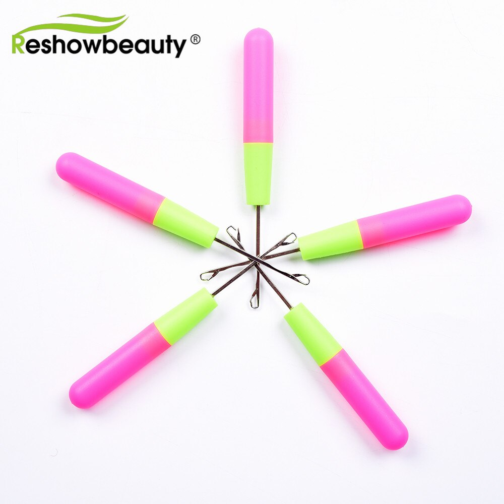 Crochet Hooks for Braids Latch Hook Needles Knitting Tools Plastic Hand Stainless Steel Hair Accessoires Reshowbeauty