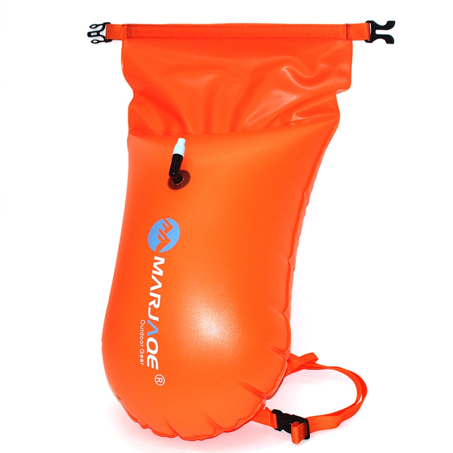 MARJAQE Inflatable floating bag outdoor portable waterproof bag storage swimming bag spot thick PVC 20L