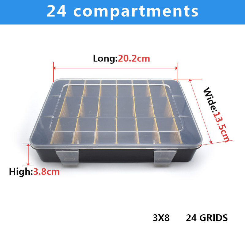 Tool Box Organizers And Storage Plastic Container Compartment Adjustable Detachable Chest Case For Tool Hardware Fastaner Screw: Yellow