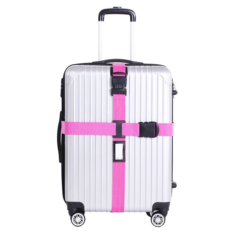 1 Pcs Luggage Binding Belt Adjustable Luggage Suitcase Cross Strap Belt With Lock Rope Band Travel Accessories