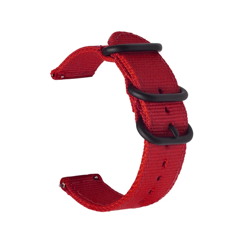 Correa de nailon tejido para Samsung Galaxy Watch, banda de tela Amazfit de 22mm, 20mm, 6, 4, 5, 44mm, Gear S3 Classic Active 2, 24mm, 18mm: Plata / 18 mm