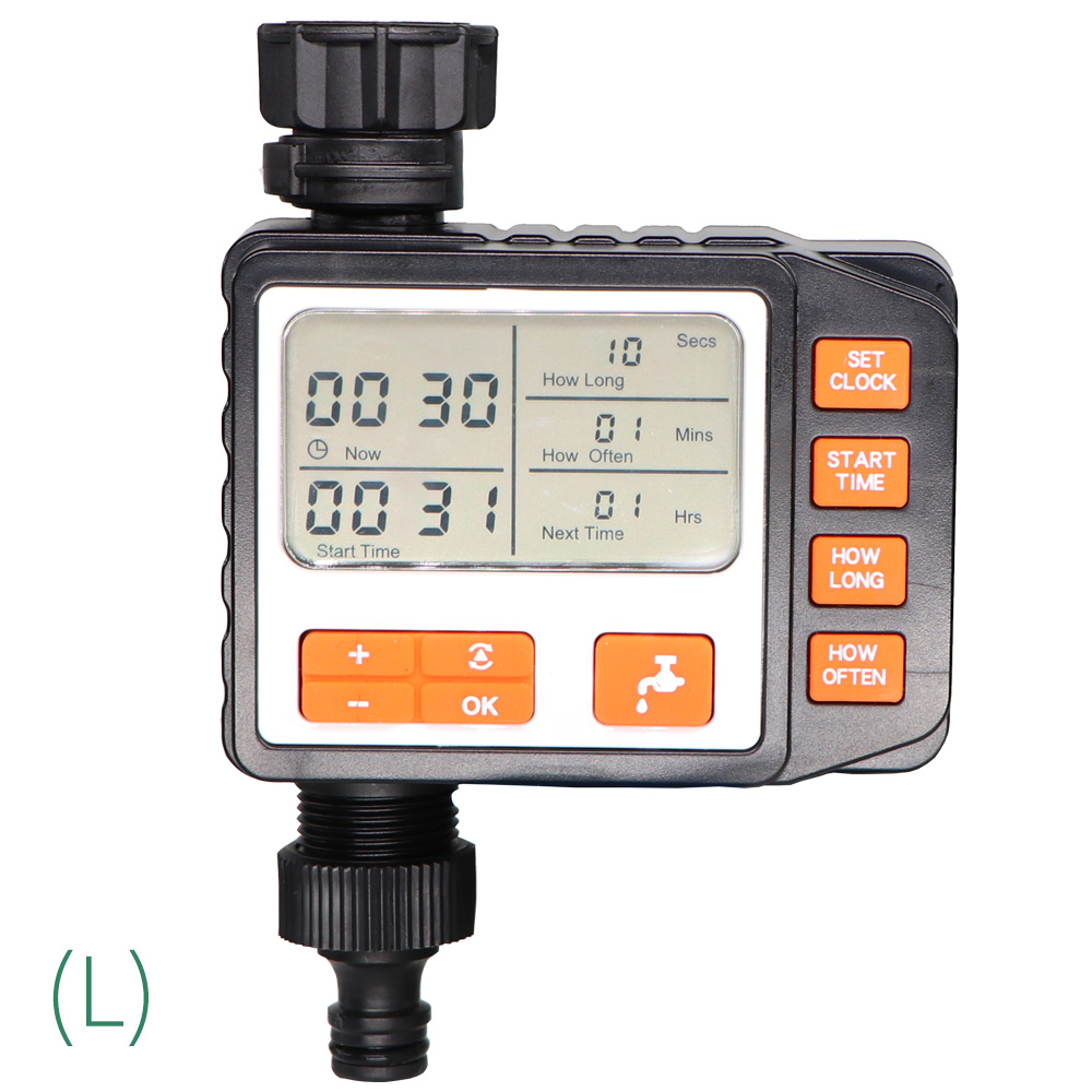 Garden Rain Sensor Solar LCD Electronic Timer Automatic Watering System Drip Irrigation Controller Greenhouse Irrigator: L