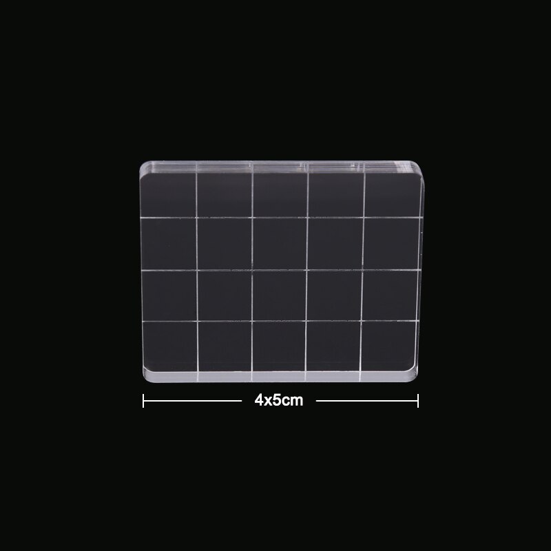 9 Sizes Transparent Acrylic Clear Stamp Block Pad For Stamping DIY Scrapbooking Card Making Handmade Tool: C