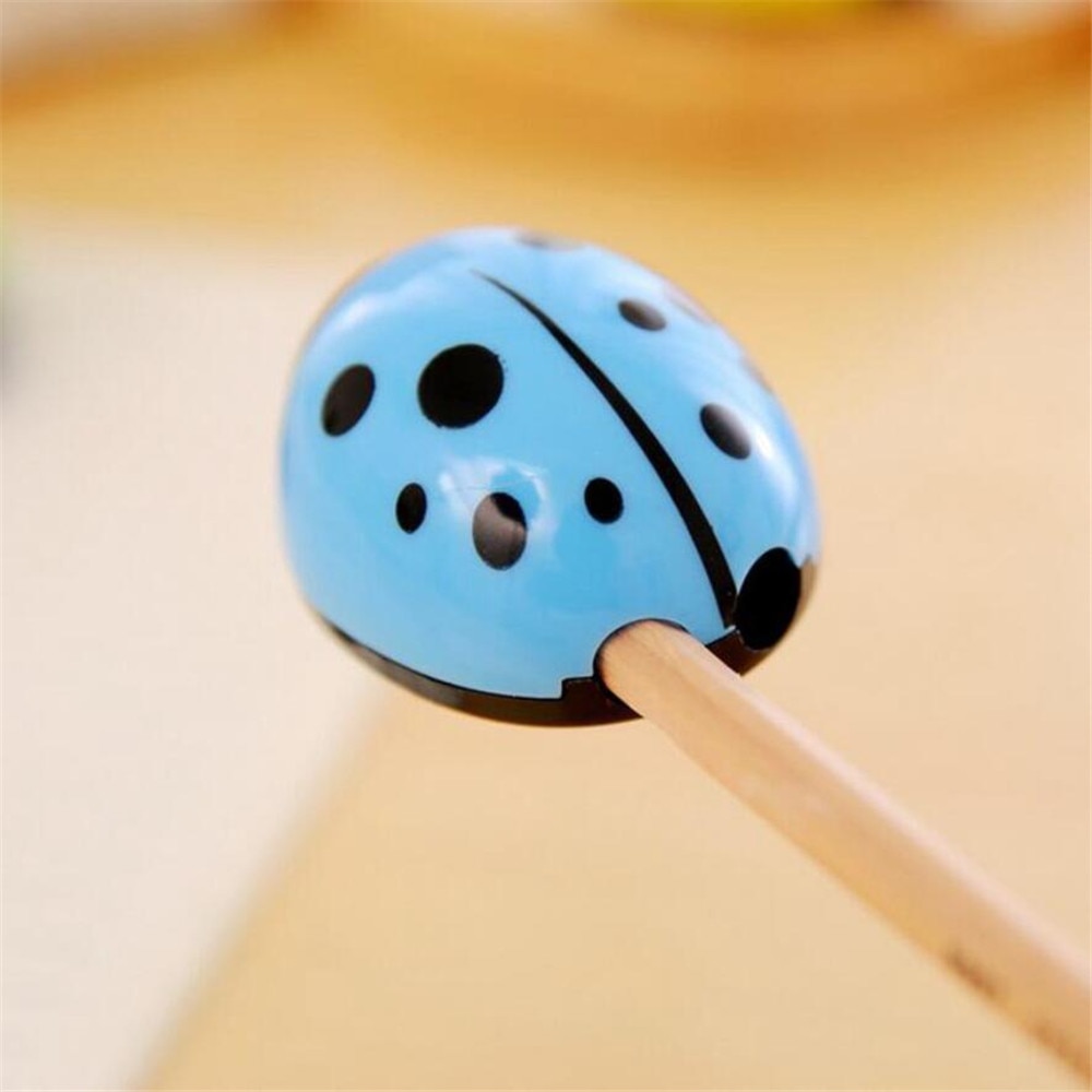 Seven star ladybug pencil sharper Little Girl & Boy manual sharpener for kids Stationary Office School supplies Y