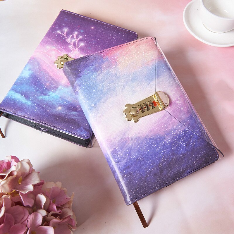 A5 Planner Sterrenhemel Codeboek En Tijdschriften Wachtwoord Agenda Office Bussiness Dagboek Met Slot Notebooks Schoolbenodigdheden