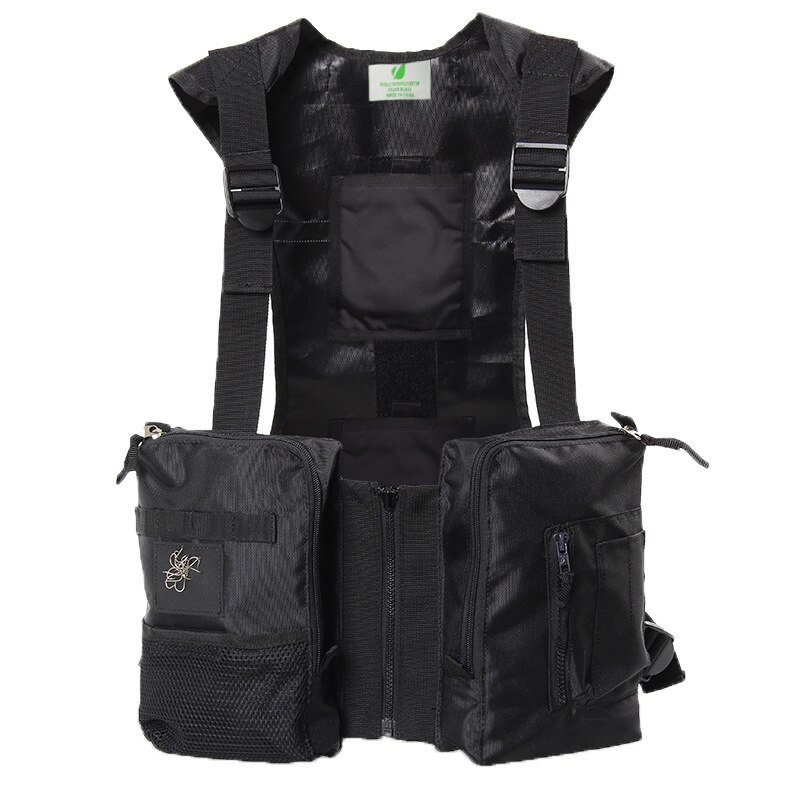 Vesten Outdoor Sport Fitness Mannen Beschermende Tops Outdoor Sport Outdoor Sport Fietsen Vissen Vest: Black