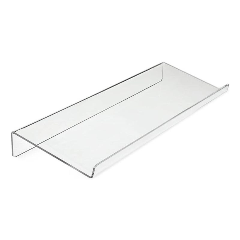 Acrylic Computer Keyboard Holder Clear Tilted Keypad Stand for Office Home R9JB: Default Title