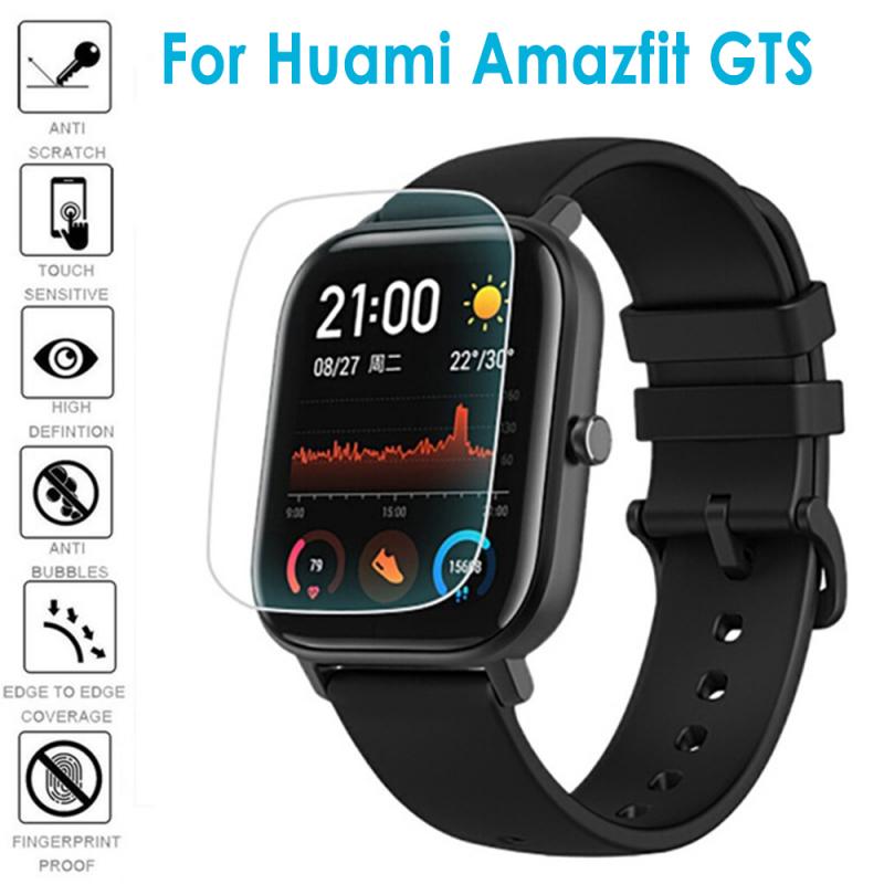 3Pcs Beschermende Volledige Film Screen Protector Volledige Cover Clear Soft Tpu Film Voor Xiaomi Huami Amazfit Gts Smart Horloge accessoires