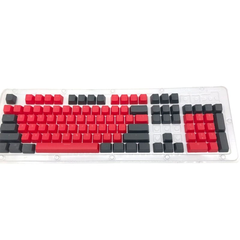 Brand New 104 tasti ABS plastica Esports Gaming Keycap tappi meccanici Keycap per giochi tastiere meccaniche sostituzione Keycap: Black Red