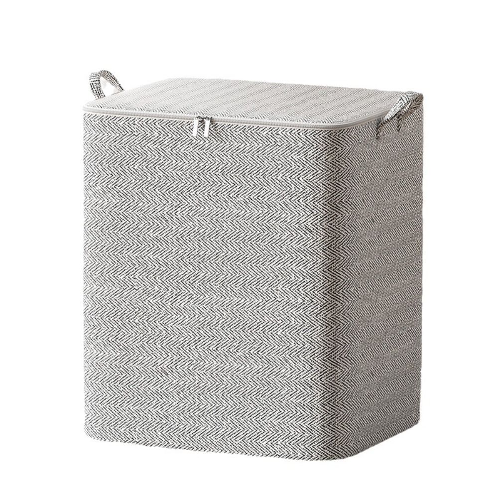 30/110/150/220L Non-woven Quilt Storage Bag with Lids Zipper Foldable Clothes Quilt Bins Container Large Capacity Dust-proof Bag: light green