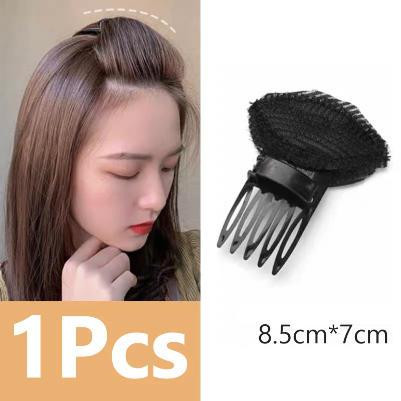 1 Juego de cojín para cabeza de pelo Puff, Base de pelo de volumen Invisible, pinza para el pelo esponjosa, almohadilla de esponja, moño, herramienta de Peinado DIY para mujeres y niñas: Morado