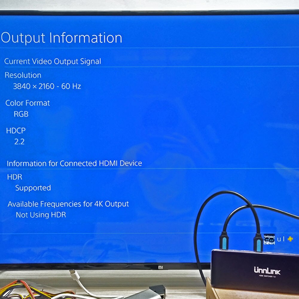 Unnlink hdmi switch 7 x 1 hdmi 2.0 uhd 4k @ 60hz 10 bit hdr hdcp 2.2 3d med ir for xbox one s/x  ps4 pro led smart tv mi box 3 projektor