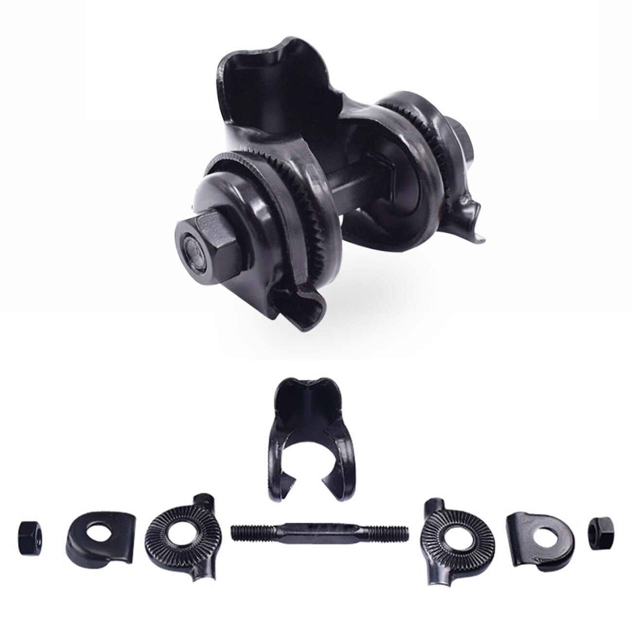 Bike Seat Clamp Bicycle Seatpost Clamp Saddle Clamp Standard Single Rail (Random Color)