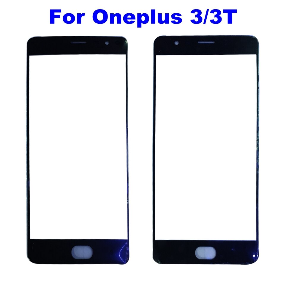 For Oneplus 2 3 3T Front Screen Glass Outer Glass Panel Replacement For Oneplus 5 6 5T 6T Outer Glass Front Panel