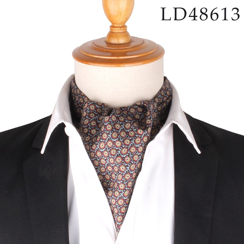 Neue Flora Männer Cashew Krawatte Hochzeit Formale Krawatte Ascot Scrunch Selbst Britischen Gentleman Polyester Weiche Krawatte Luxus Drucken Schal: LD48613