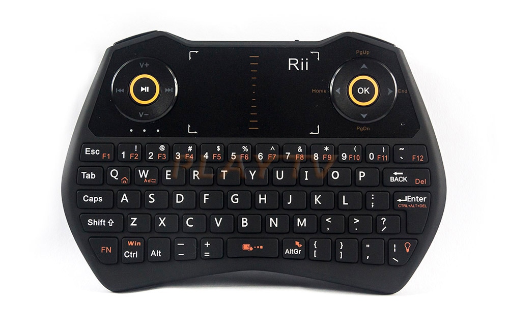 Original Rii i28 2.4G sans fil Mini clavier russe anglais Version rétro-éclairage Air souris pavé tactile pour Android TV BOX Mini PC