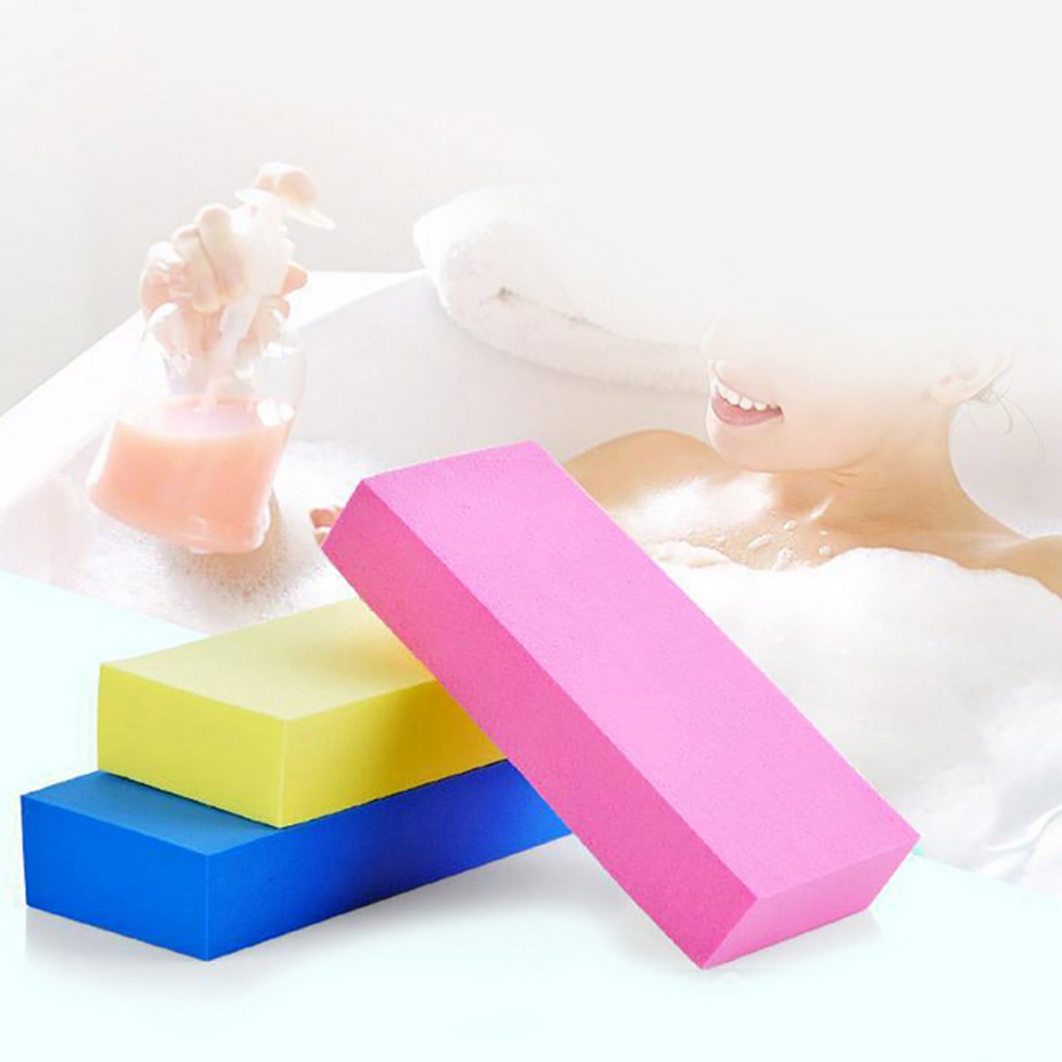 2 stk peeling badekar dusj svamp pad børste rubbing død hud remover pleie skrubber for baby barn bad rengjøring tilbehør
