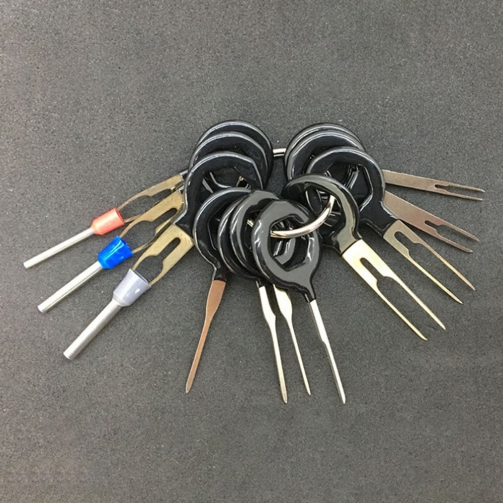 Wire Harness Connector Crimp Pin 11/8/3Pcs Terminal Removal Tools Car Electrical Wiring Crimp Connector Pin Extractor Kit