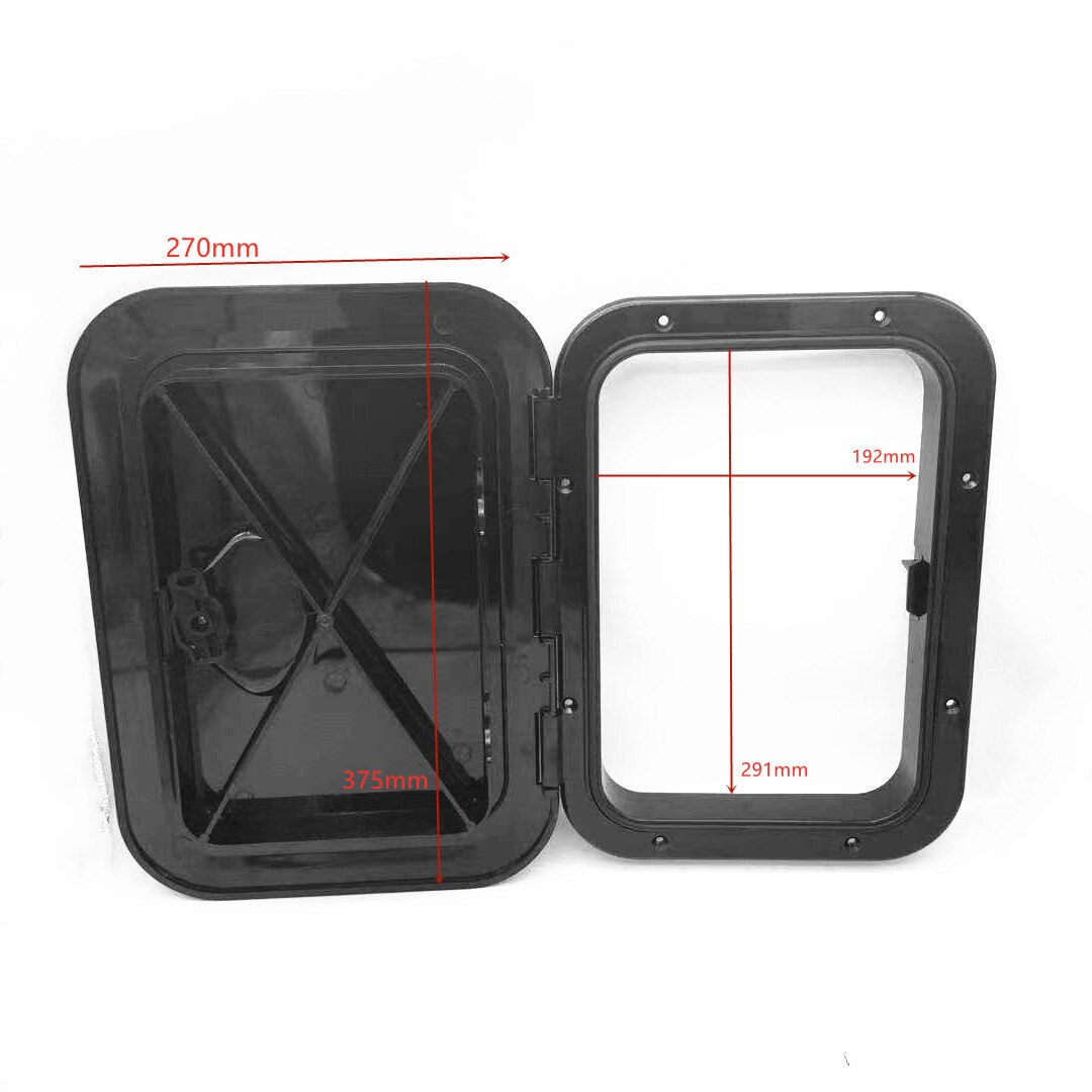270*375mm ABS Deck Marine Hatch Door Deck Access Hatch Boat Hatches Inspection Yacht Cover RV