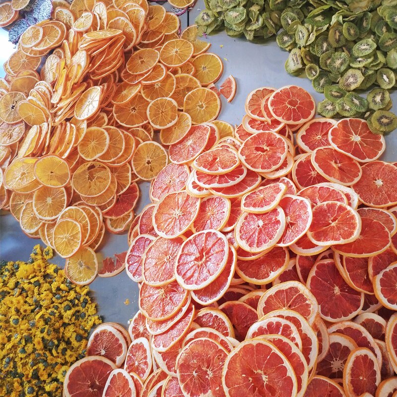 Biologische Gedroogde Fruit Gesneden Diy Handgemaakte Kaars Maken Levert Oranje Markisa Watermeloen Wax Decoratie Voor Foodies