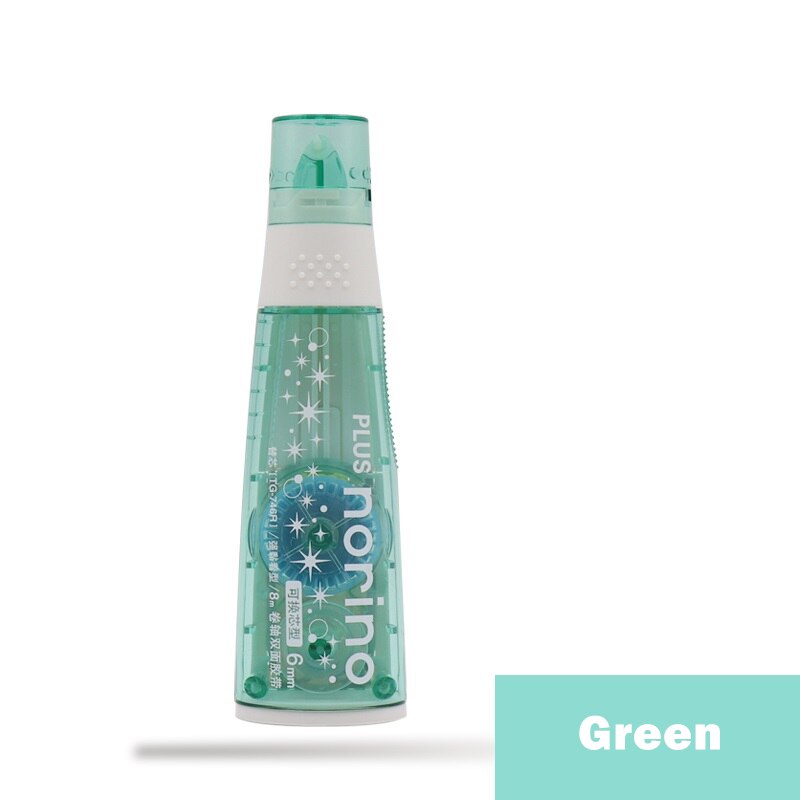 Plus Norino – rouleau de colle Star Point, adhésif Double face Portable, corps de couleur Transparent, pour Album journal Photo sûr F185: Green